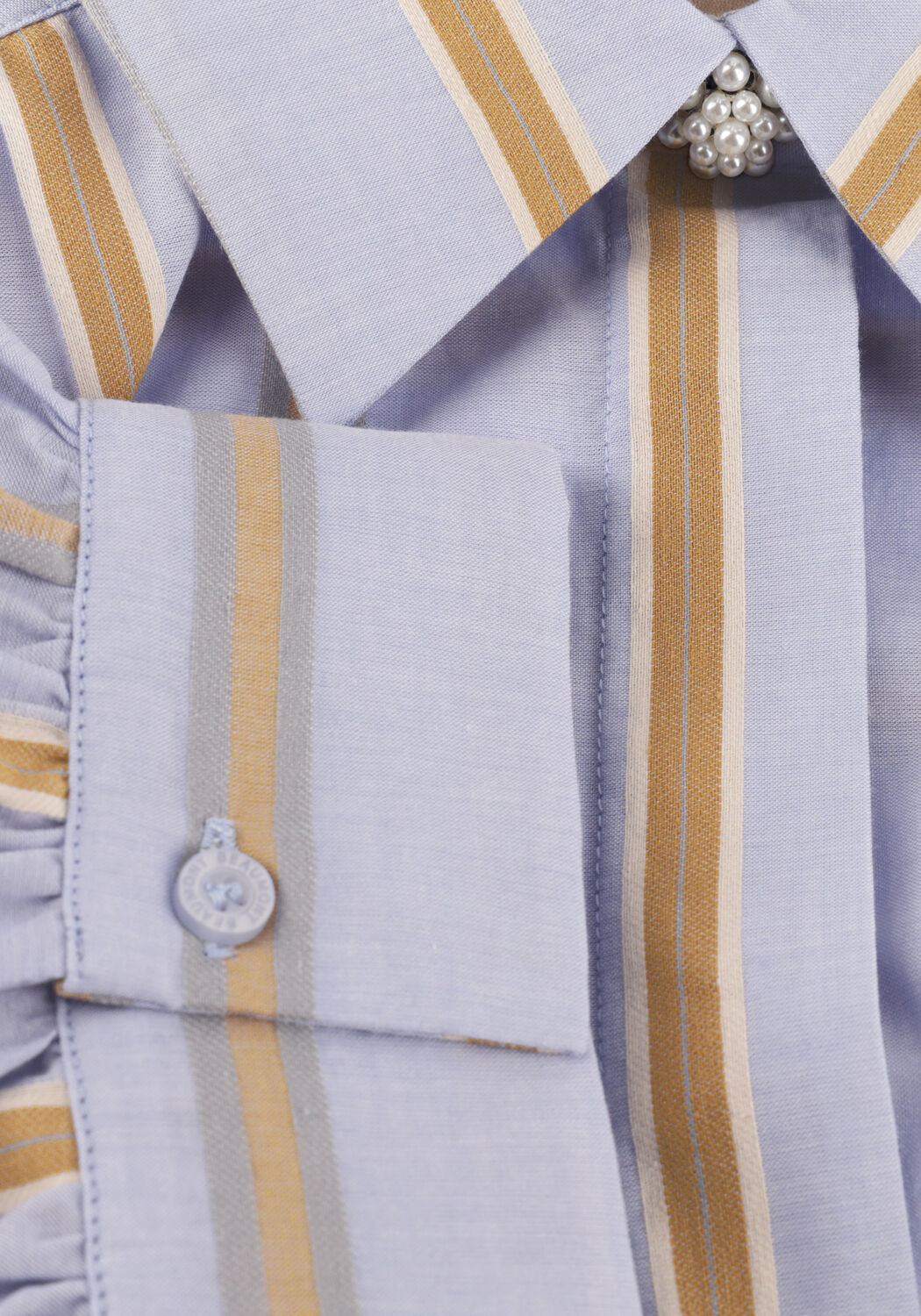 BEAUMONT Robe midi INDIA DRESS en bleu - large