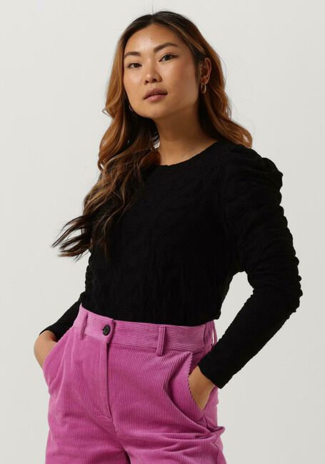 CO'COUTURE Haut DALIA DRAPE BLOUSE en noir - large