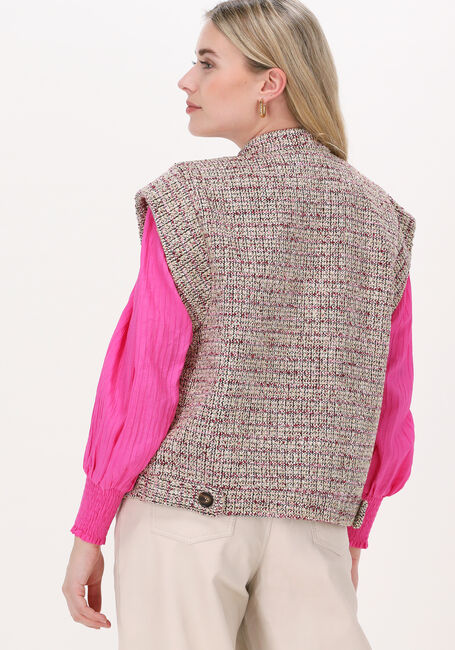 CO'COUTURE Gilet GAIAMAIA BOUCLE VEST en rose - large