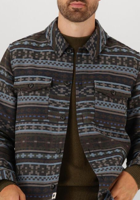 ANERKJENDT Surchemise AKOSCAR INKA OVERSHIRT en marron - large