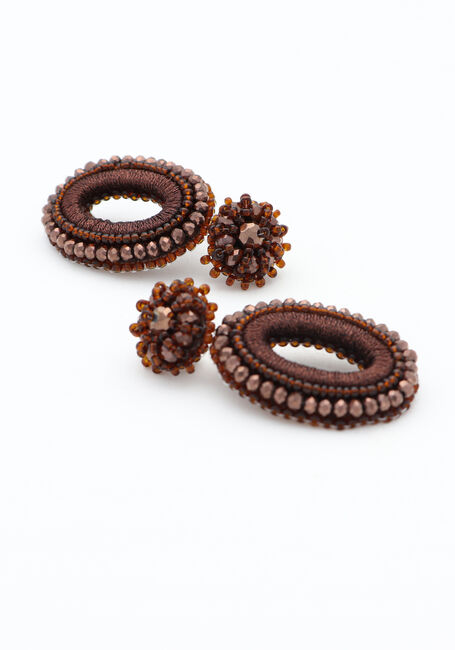 Bruine PAULIE POCKET Sieraad SMALL IVY EARRINGS - large