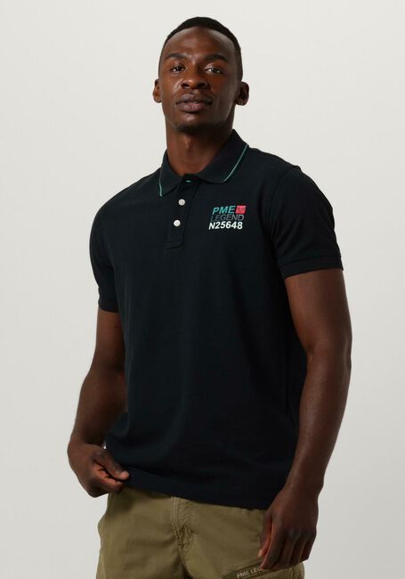PME LEGEND Polo SHORT SLEEVE POLO STRETCH PIQUE PACKAGE en bleu - large