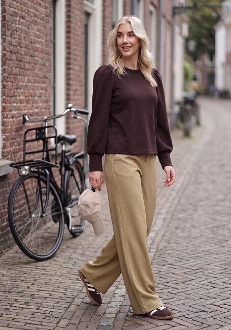 OBJECT Pantalon large OBJLISA WIDE PANT Sable - large
