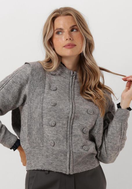 LOLLYS LAUNDRY Gilet NOVIALL CARDIGAN LS en gris - large