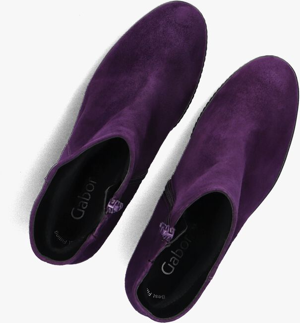 Instappers Paarse Schoenen Gabor Paarse GABOR Enkellaarsjes Omoda