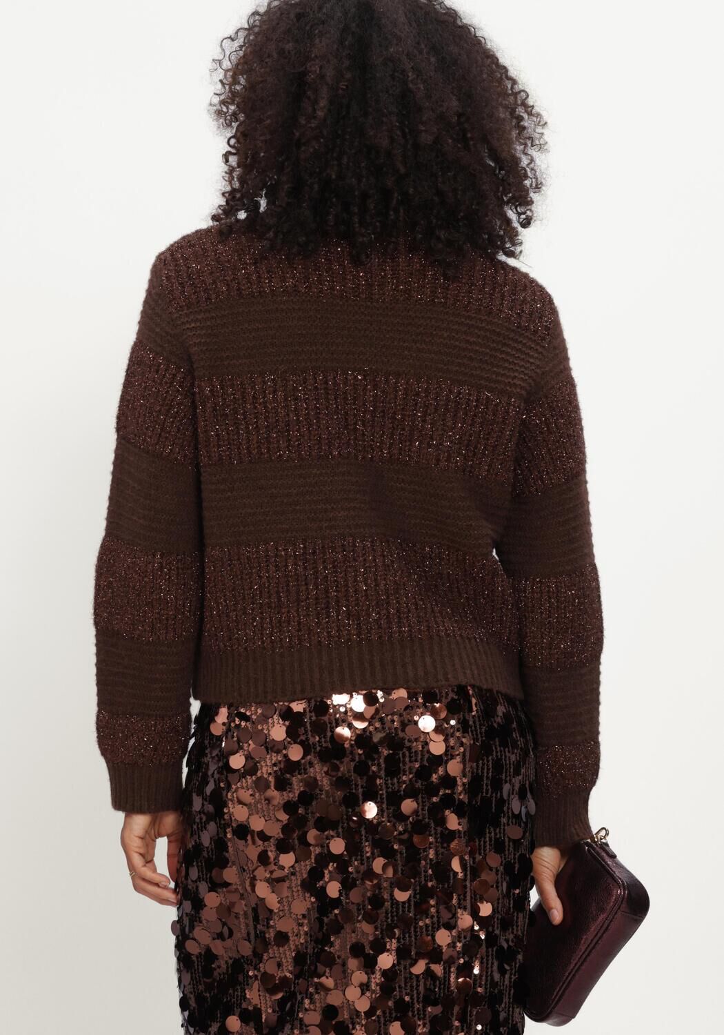 POM AMSTERDAM Pull KATE CHOCOLATE BROWN en marron - large
