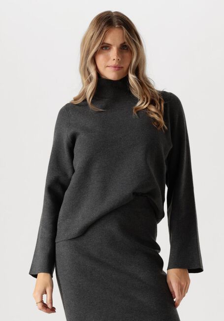 Donkergrijze OBJECT Top OBJREYNARD SQUARE SLEEVE PULLOVER - large