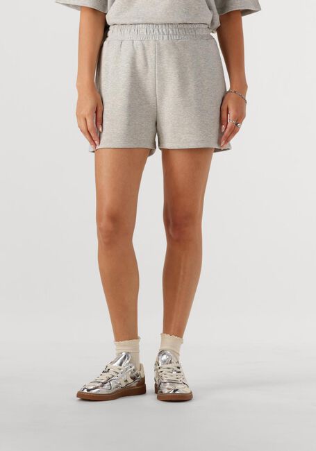 ALIX THE LABEL Pantalon courte LADIES KNITTED SWEAT SHORT Gris clair - large