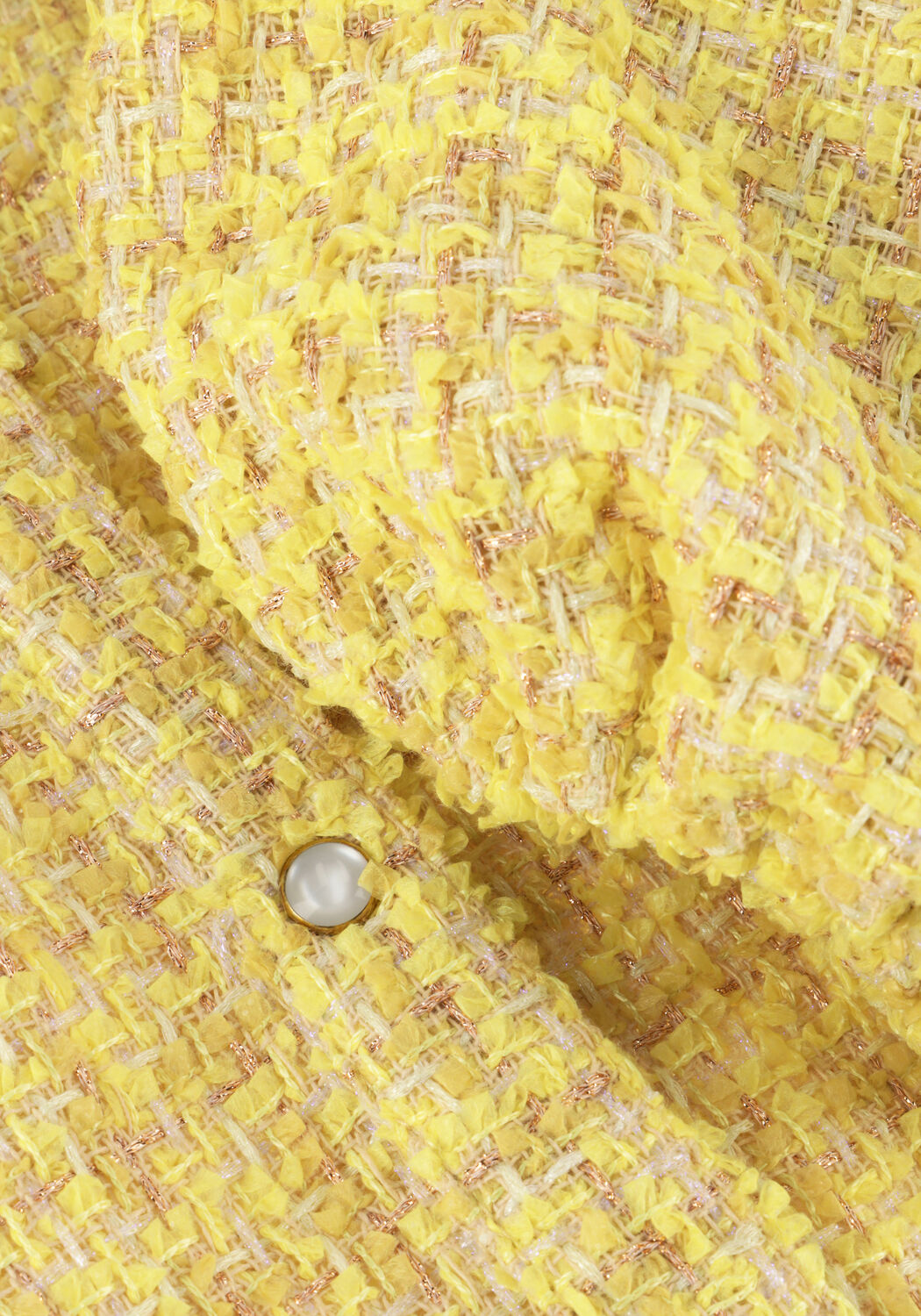 JANICE LARS TWEED GEEL Blouses en jaune - large