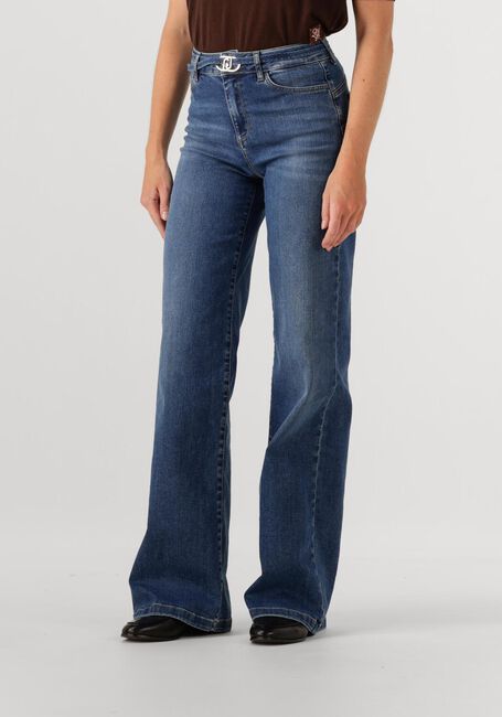 Blauwe LIU JO Wide jeans BUTTOM UP GOOD FLAIR - large