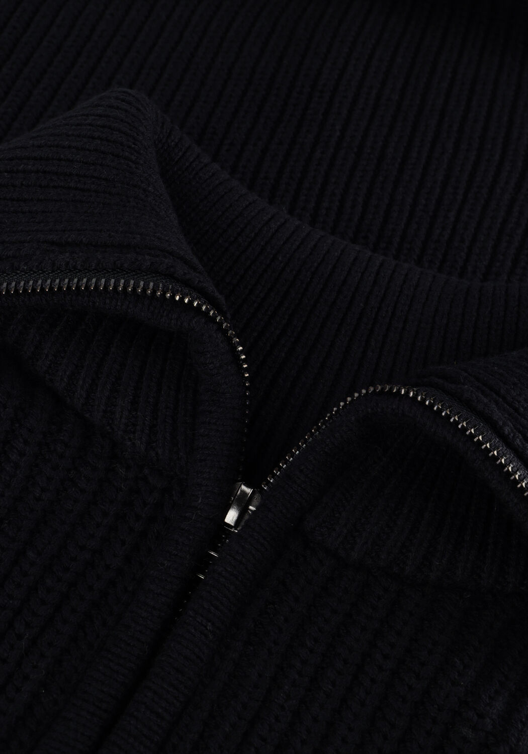 Donkerblauwe BUTCHER OF BLUE Trui OVERLAND HALF ZIP - large