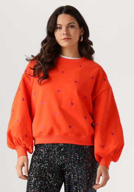 YDENCE Pull SWEATER HEARTS Corail - large