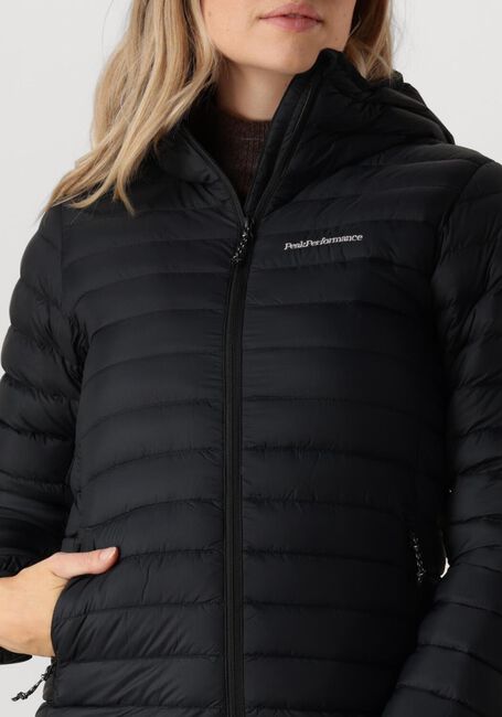 Zwarte PEAK PERFORMANCE Gewatteerde jas W DOWN LINER HOOD JACKET - large
