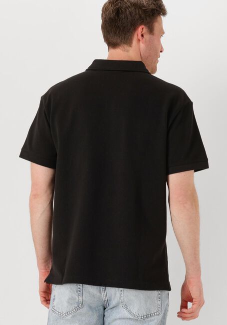 CALVIN KLEIN Polo WOVEN LABEL POLO en noir - large