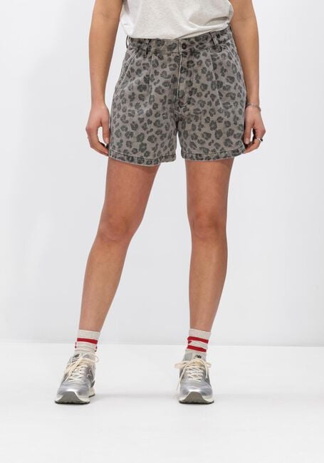 BY-BAR Pantalon courts JUNE GREEN CHEETAH SHORT &Eacute;cru - large