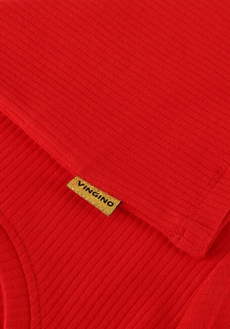 VINGINO T-shirt ICON-CROP RIB TEE en rouge - large