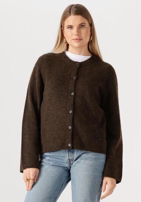 SELECTED WOMEN Gilet SLFLULU NEW LS KNIT CARDIGAN en marron - large