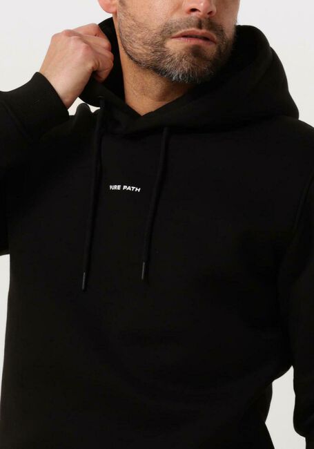 PURE PATH Chandail ESSENTIAL LOGO HOODIE en noir - large