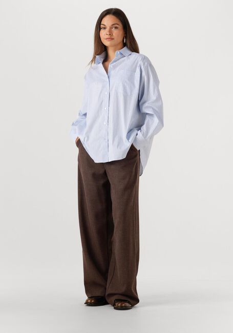 Lichtblauwe NEO NOIR  DALMA PATTERN STONE SHIRT - large