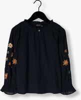 Donkerblauwe LIKE FLO Blouse WOVEN BLOUSE WITH EMBROIDERY SLEEVES - medium