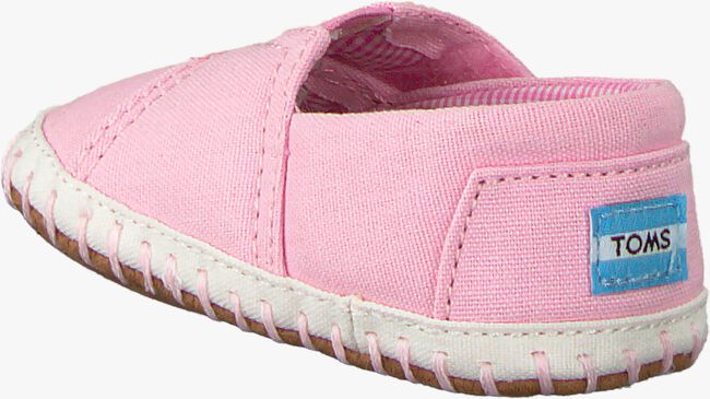 pink TOMS shoe CRIB ALPARGATA  - large