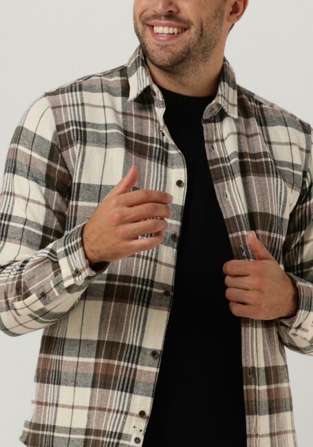 ANERKJENDT Chemise décontracté AKLOUIS BRUSHED CHECK en beige - large
