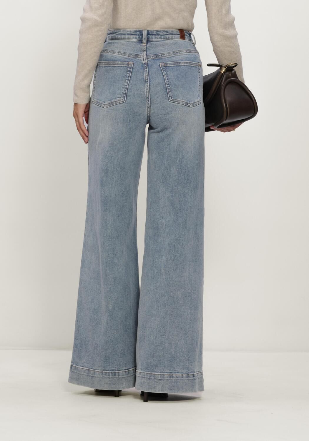JANICE Wide jeans JEANS DAMES WIDE LEG HIGH RISE STRETCH MASON en bleu - large