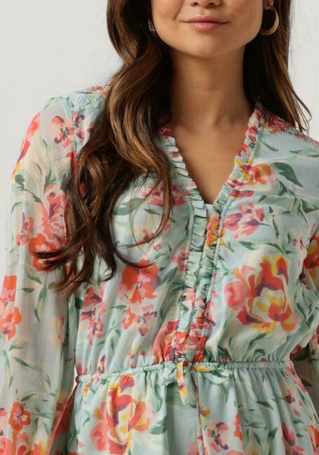 GUESS Mini robe SS VANESSA FLARE DRESS Bleu clair - large