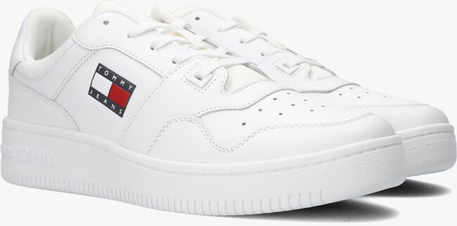 Witte TOMMY JEANS Lage sneakers TOMMY JEANS RETRO BASKET - large