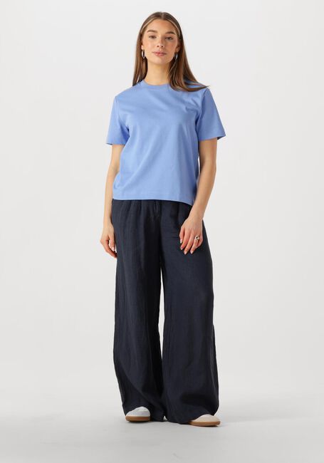 Lichtblauwe SELECTED WOMEN T-shirt SLFESSENTIAL SS BOXY TEE - large