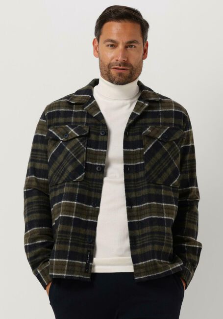 BUTCHER OF BLUE Surchemise SATURN MK.2 CHECK OVERSHIRT en vert - large