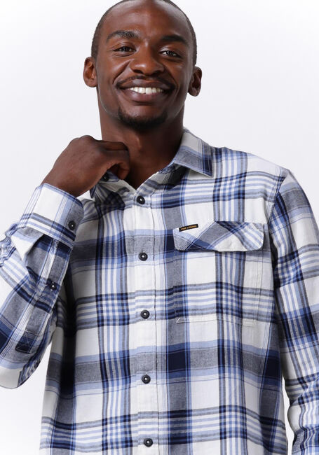 PME LEGEND Chemise décontracté LONG SLEEVE SHIRT CTN TWILL CHECK en bleu - large