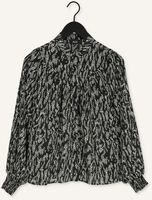 ALIX THE LABEL LADIES WOVEN ANIMAL TURTLE NECK TOP Blouses en noir ALIX THE LABEL LADIES WOVEN ANIMAL TURTLE NECK TOP Blouses en noir - medium