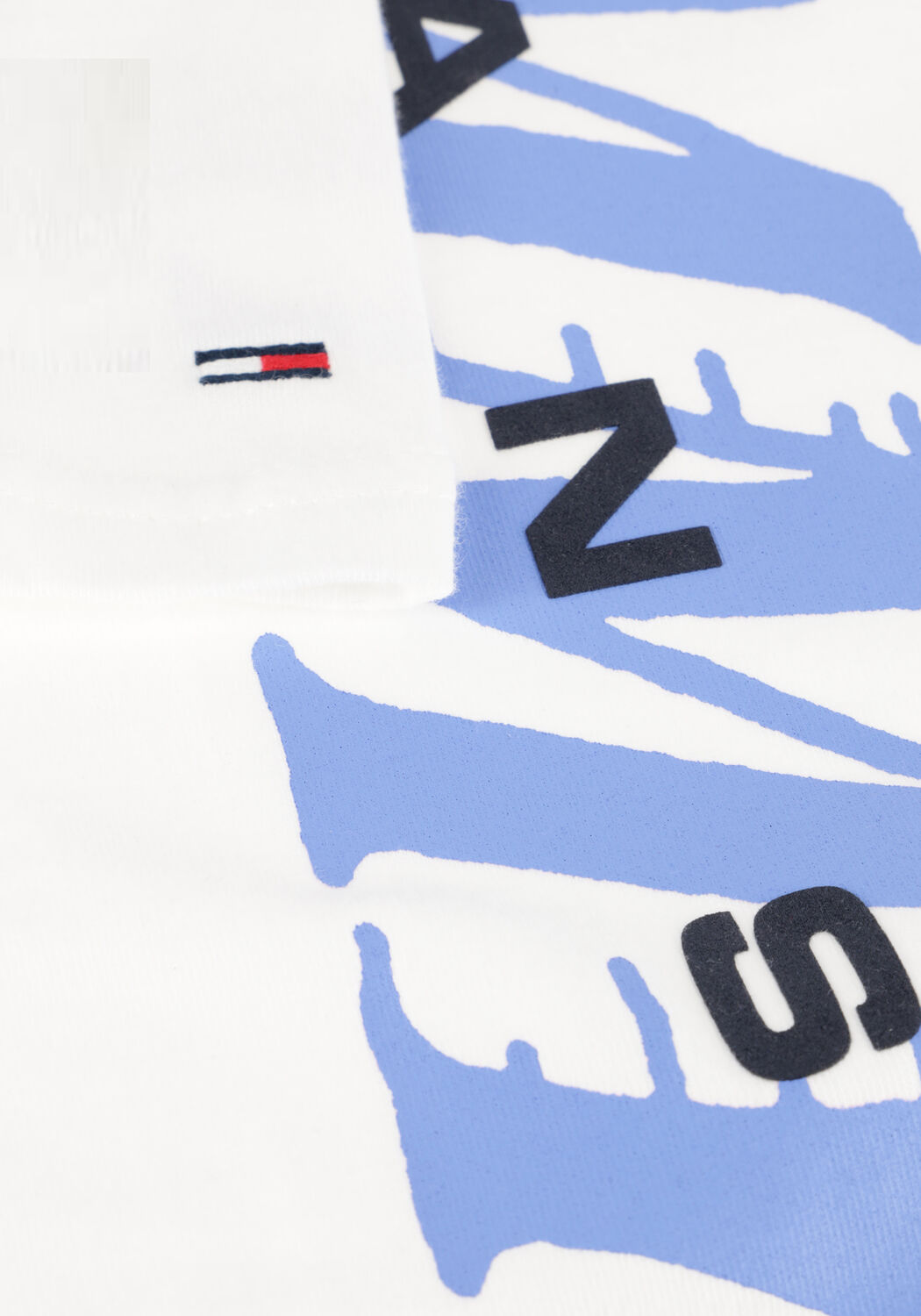 TOMMY JEANS T-shirt TJM REG VINTAGE LA BCK SS T EXT en blanc - large