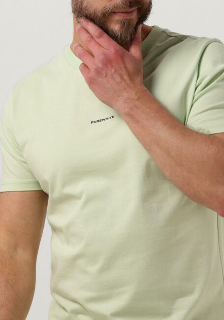 PUREWHITE T-shirt TSHIRT WITH SMALL LOGO ON CHEST AND BIG BACK PRINT Menthe - large