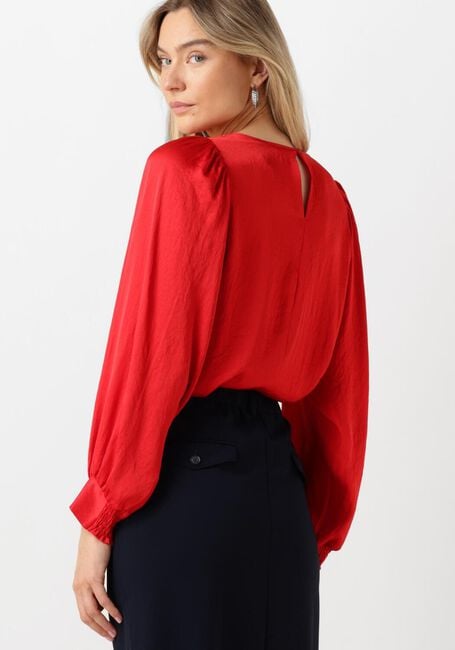 SUMMUM Haut TOP LONG SLEEVES SILKY TOUCH en rouge - large