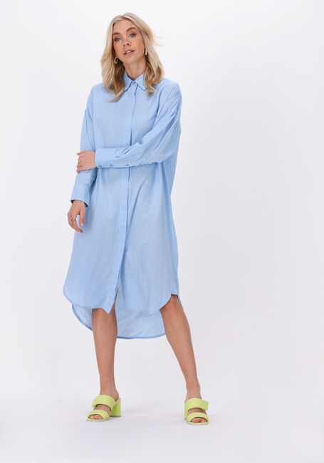 Lichtblauwe CC HEART Midi jurk OVERSIZED SHIRT DRESS - large