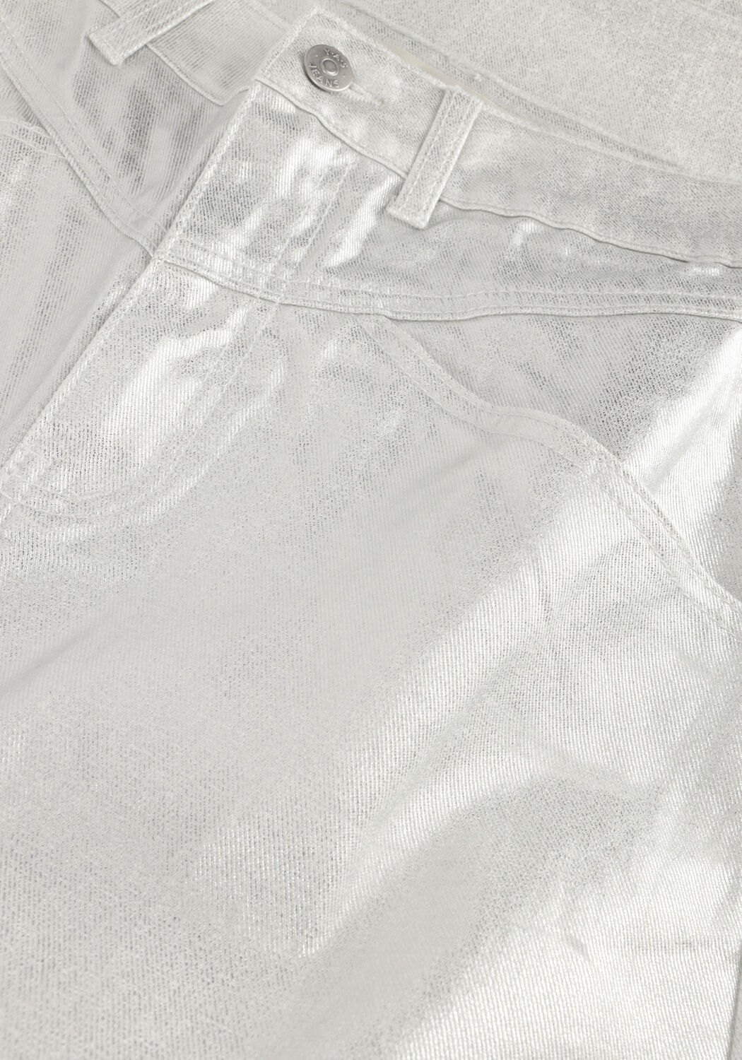 Zilveren Y.A.S. Maxirok YASSILVA DENIM HW MIDI SKIRT - large