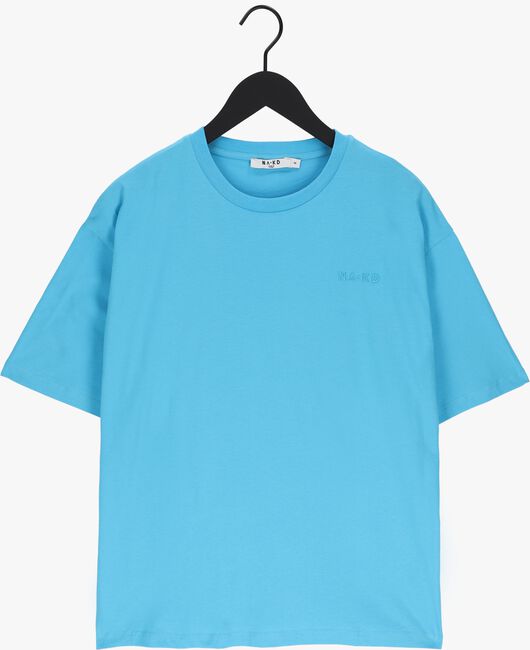 Blauwe NA-KD T-shirt ORGANIC LOGO OVERSIZED TEE - large