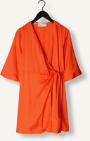 Oranje SELECTED WOMEN Mini jurk SLFFRANZISKA 3/4 SHORT SATIN WRAP DRESS Oranje SELECTED WOMEN Mini jurk SLFFRANZISKA 3/4 SHORT SATIN WRAP DRESS - medium