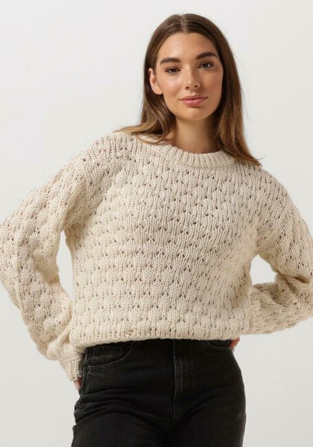 Y.A.S. Pull YASBUBBA LS KNIT PULLOVER S. en beige - large