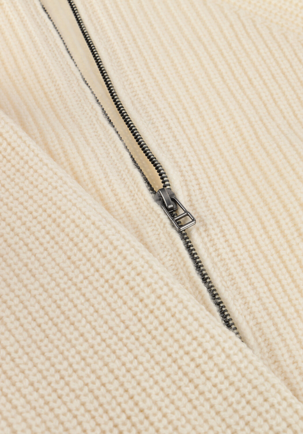 Ecru FOR&Eacute;T Trui DELTA WOOL ZIP KNIT - large