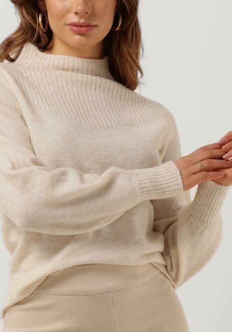 SELECTED FEMME Pull MALLY LS KNIT T-NECK CAMP B Blanc - large