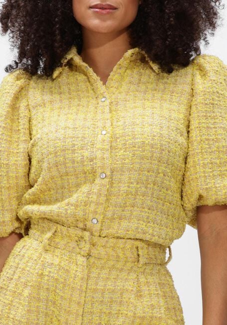JANICE LARS TWEED GEEL Blouses en jaune - large