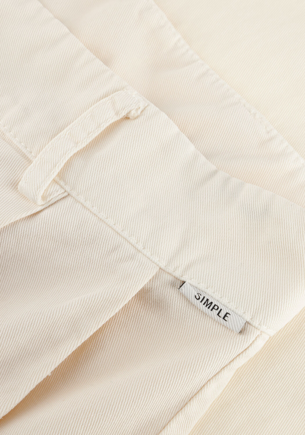 Ecru SIMPLE Broeken/jumpsuits TROUSER - large