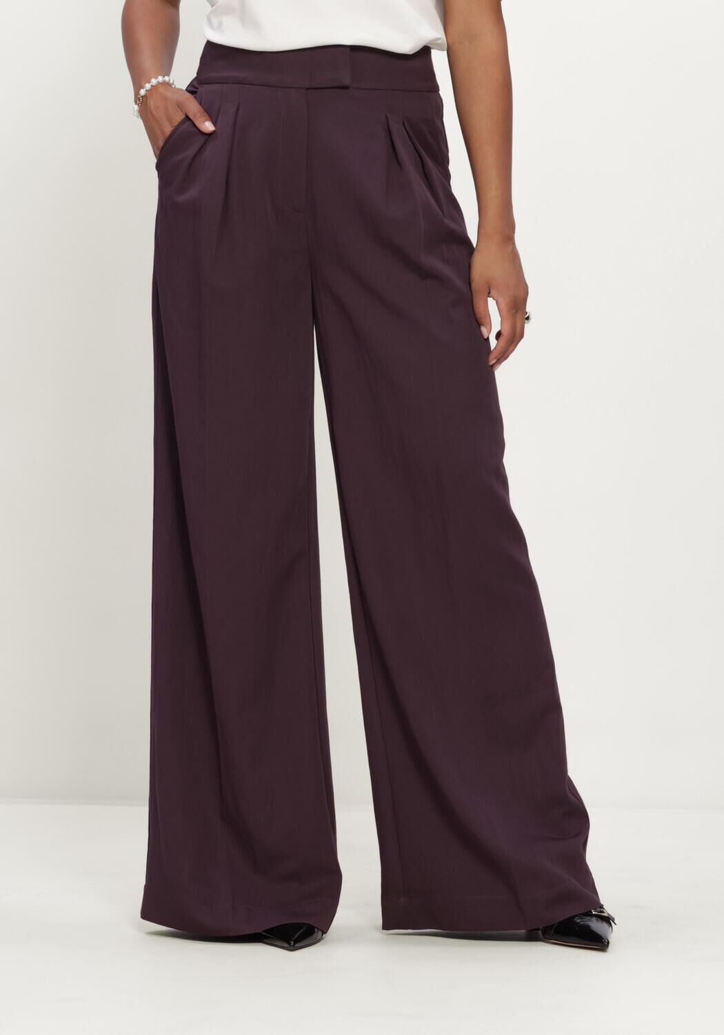 AAIKO FREDERIQUE RAY 538 Pantalons Bordeaux - large