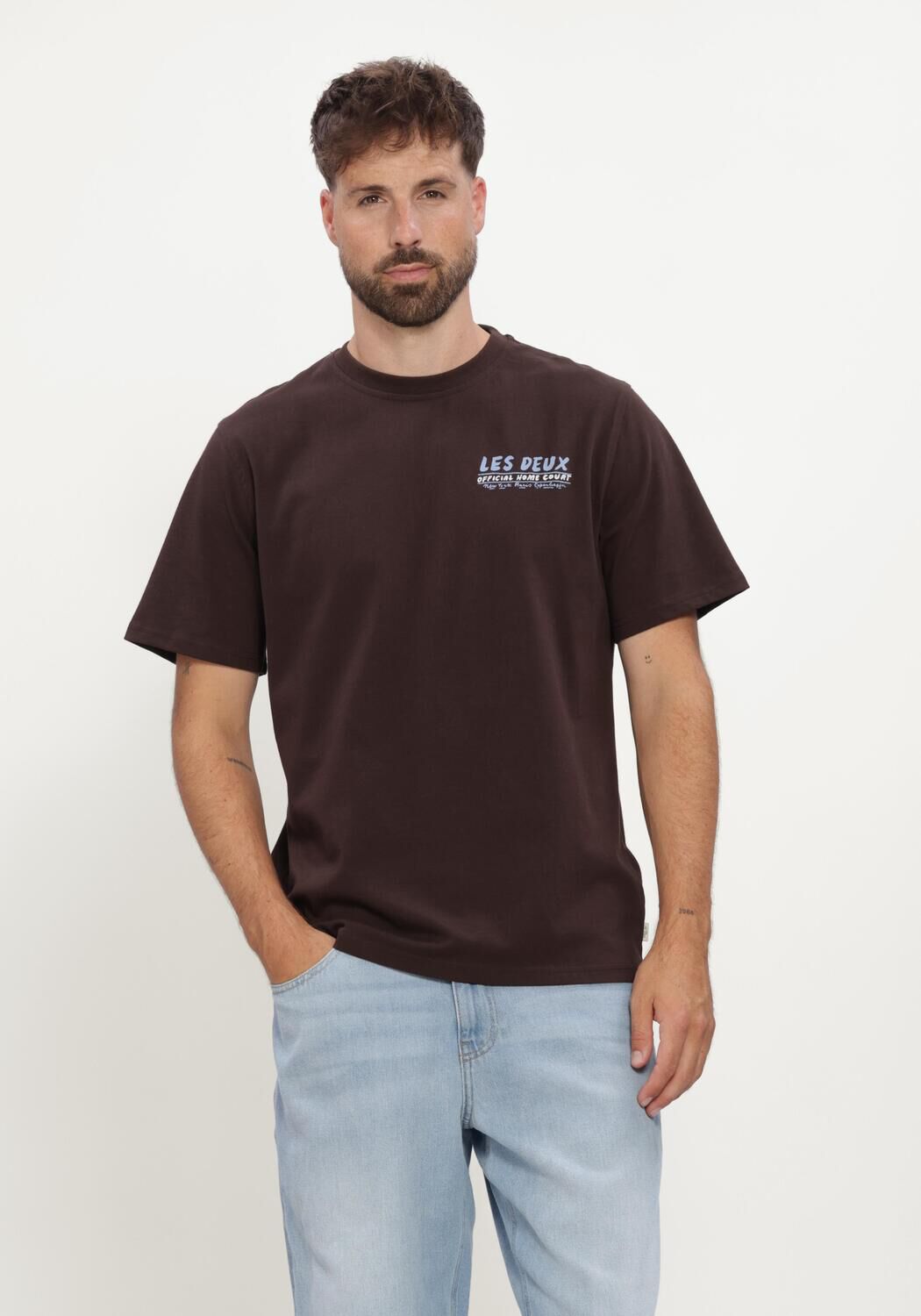 Bruine LES DEUX T-shirt RECORD T-SHIRT - large