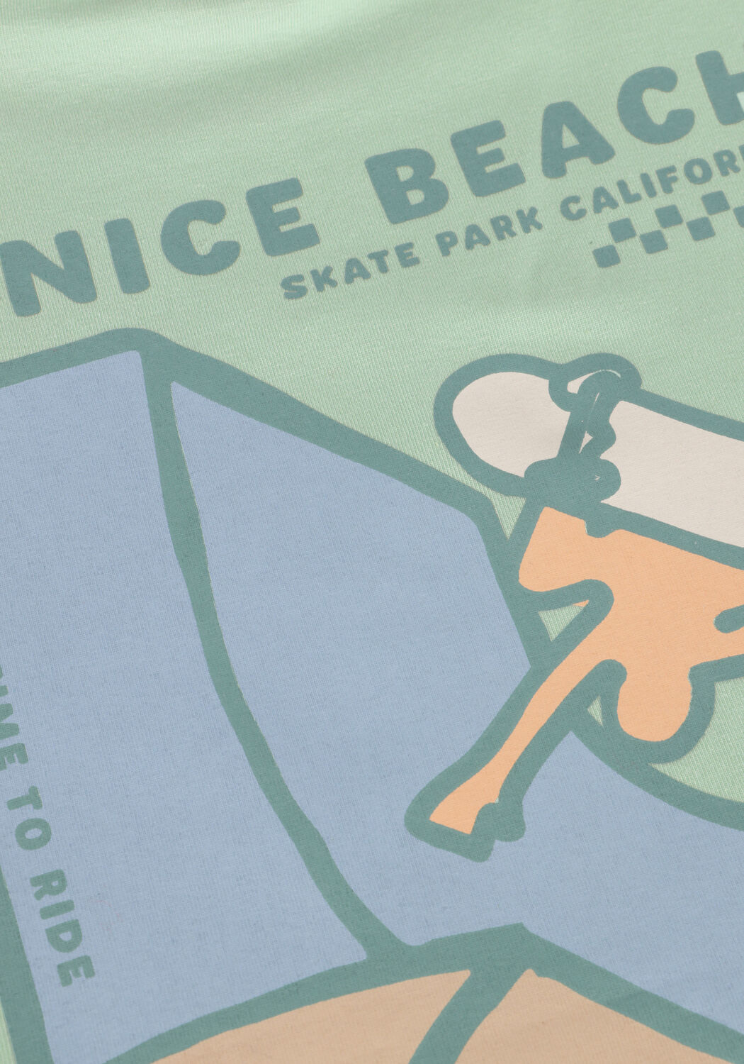 DAILY7 T-shirt T-SHIRT BACKPRINT Menthe - large