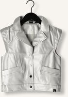 Zilveren INDIAN BLUE JEANS Gilet VEGAN LEATHER SLEEVELESS GILET Zilveren INDIAN BLUE JEANS Gilet VEGAN LEATHER SLEEVELESS GILET - medium