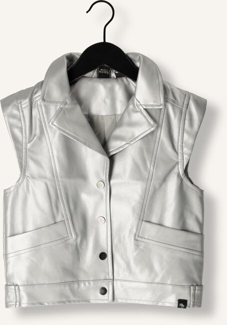 Zilveren INDIAN BLUE JEANS Gilet VEGAN LEATHER SLEEVELESS GILET Zilveren INDIAN BLUE JEANS Gilet VEGAN LEATHER SLEEVELESS GILET - large